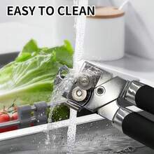 KitchenAid Classic Multifunction Can Opener And Bottle Opener Easy To Use, Razor Sharp Stainless Steel Cutting Wheel, Soft Ergonomic Handles, Colorful Style Optional - màu đen - Xem 5