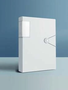 40页按扣式文件整理文件夹，大容量学生试卷/合同文件收纳，透明封套，随机封面卡纸