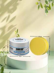 JUE FISH 1套白色擦鞋膏，高效清洁力，去除鞋子上各种污垢污渍，使鞋子看起来清新洁净，有效溶解污渍，深层去除表面污渍，清洗后不掉色，成分温和，细致维护鞋质