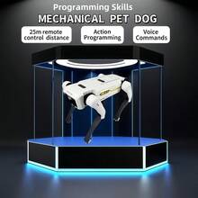 智能机器狗-遥控特效机器狗跳舞多功能智能编程伴侣玩具圣诞礼物新款机器狗无线遥控狗AI语音控制可连接手机