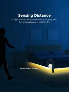 运动传感器霓虹灯带暖色/白色霓虹灯柔性条 | USB 供电 LED 灯 1-5 米长,用于花园、楼梯、走廊、卧室装饰的室内/室外照明 - 多色 - 查看 8