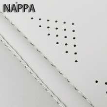 JDWBT Car Seat Covers Full Set 5 Seat, Fit For T0yota Hybrid RAV4, Camry, Corolla, 4Runner, Prius, C-HR, Avalon, Crown, NAPPA Leather Automotive Seat Covers For Cars, Universal Car Front Seats And Back, Adjustable Car Seat Protector - 藍白 - 查看 9