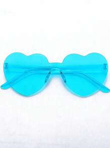 Set de 2 piezas que incluye sombrero de ala ancha y gafas de sol con forma de corazón para niños en primavera/verano. Esencial para actividades al aire libre, con un diseño lindo y dulce adecuado para el uso diario.