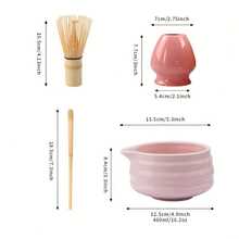 4PCS/5PCS Ceramic Matcha Set With Spout Bowl Highly Attractive Tea Ordering Tool Japanese Matcha Bowl Back To School