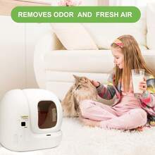 6pcs Self-Cleaning Cat Litter Box Deodorizer Gel, Compatible With Automatic Litter Box, Cat Litter Deodorizer - Yellow - View 6