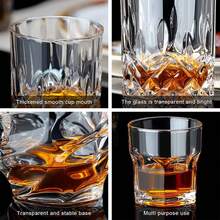 250ml Crystal Glass Cup, 1pc & 2pcs Set Scotch Whisky, Cocktail, Brandy, Rum Glass, Suitable For Family Gathering, Party, Bar, Hotel Restaurant Catering, Microwave & Freezer Friendly (-18°C To 220°C) - Clear - View 5