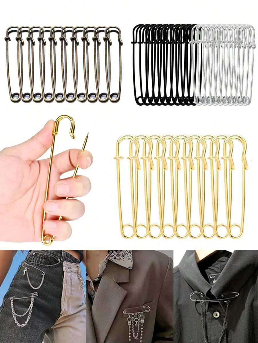 4/5/8/10/12/20Pcs7.5cm Large Pin For Clothes Leather Canvas Blankets Crafts Skirts Kilts