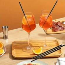 10/20/50/99/200pcs Black Disposable Coffee/Beverage Stirrers, Can Be Used As Coffee Straws Or Stirrers, Disposable Beverage Straws, Pointed Tip, Black, For Milk Tea, Bubble Tea, Soy Milk, Juice, Supplies, Beverage/Bar Juice/Coffee Straws, Suitable For Iced Coffee, Smoothies, Milkshakes And Any Cold Drinks, Suitable For Wedding Events, Parties, Picnic Supplies, Back To School Supplies, Halloween - Black - View 7
