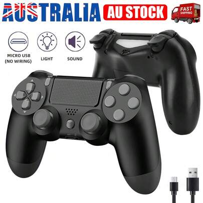Gaming Controller Double Vibration Function & 360° Joystick & Six-Axis Sensor Share Button Game Gift