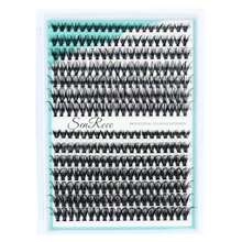 Lash Clusters Extensions 240pcs Individual Lashes 14-18mm Mixed Long Natural Look DIY Eyelash Extension Supplies C Curl Individual Eyelashes Faux Mink Cluster Lashes 0.07 (40D-0.07C-14-18mm) - 30_40D-0.07D-9-16 MIX - 查看 4