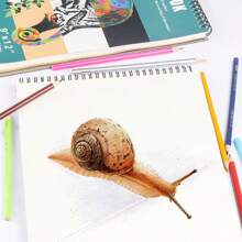 2pcs 9*12inch 3-Color Sketch Books, Blank Drawing Sketchbook, Wire-Bound Sketch Pad, Back To School,School Supplies
