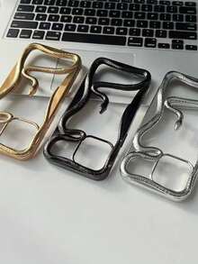 新款时尚镂空电镀蛇形设计手机壳，适用于 Apple 11/12/13/14/15/16 Pro/Pro Max、17/17 Pro/17 Pro Max、Galaxy S22/23/24/25 Ultra，防震全覆盖手机保护套防水防摔防刮 - 黑色 - 查看 3