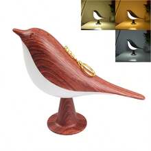 Creative Touch Switch Table Night Lamp 3 Color Dimmable Bedroom Nightstand Lamp Bird Shape Rechargeable Led Night Light Decorative Home - 3 Colors - View 14
