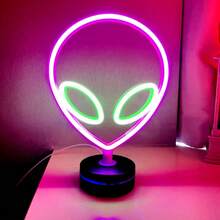 1 件彩虹霓虹灯房间装饰灯，电池或 USB 供电，适用于卧室、宿舍、庭院、露营、酒吧、餐厅、派对、家居、户外装饰