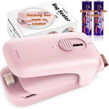 1pc Portable Mini Heat Sealer, Food Plastic Bag Sealing Machine, Handheld Home Small Thermal Sealing Device (Batteries Not Included. Need To Be Purchased Separately).