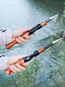 SOUGAYILANG 基础款/轻量便携伸缩鱼竿 旋转式鱼竿 旅行鱼竿 - 棕色 - 查看 7