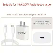 简约花卉充电保护壳，适用于 Apple 14/13/16/15 系列快速充电适配器，20W 充电器保护器，理想礼物 - 粉紅白花朵 - 查看 8