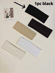 6PCS Headbands For Women Non Slip Sports Headband Soft Stretchy Headbands Hair Accessories.Black And White And Milky White And Flesh Color And Dark Gray And Brown.Breathable And Sweat-Absorbent Hair Bands, Hairband Fall Winter For Vacation Outfits Woman Elegant Scarf Women Bandanas Soft Headwrap - Multicolor - View 16