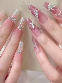 50 piezas/bolsa Mini Decoraciones de arte de uñas de cristal asimétrico plano de zirconia en forma de rombo, accesorios de cristal de alta calidad para manicura DIY, cristales de uñas súper brillantes