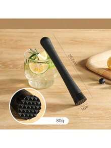 Cirelle Mieszadło kuchenne do baru S - stal nierdzewna Bar Old Fashioned kruszarka do lodu do lemoniady owocowej SHome Bar Accessories - do przygotowywania pysznych mojito i innych napojów owocowych!, prezent dla ojca - Srebro - Zobacz 5