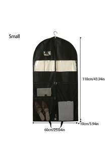 用于旅行和衣柜收纳的西装袋，用于衣服、衬衫、夹克、外套的带角撑板悬挂式服装袋，用于旅行的服装袋，重型悬挂式西装袋，大网眼口袋，用于旅行衣柜衣服收纳的西装袋，带西装袋的旅行服装袋，用于西装、连衣裙、外套衣服防尘罩，加厚无纺布羽绒服收纳袋衣柜悬挂式衣服防尘袋 - 彩色 - 查看 9