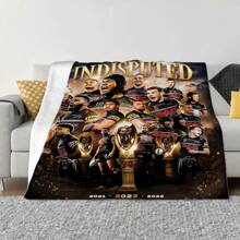 Weiche Flanell-Wolldecke mit Penrith Panthers Team Design - Gemütlich & warm für Wohnzimmer, Büro, Sofa Dekoration, Reisedecke für alle Jahreszeiten, vielseitiges Geschenk - 100% Polyester, gestricktes Material, Digitaldruck, "Team-Spirit"-Design Polyester-Wolldecke für alle Jahreszeiten