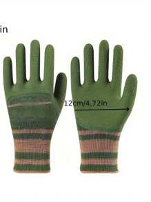 12-Pack Nitrile Rubber Gloves, Gardening Gloves Oil-Resistant Non-Slip Grip For Mechanics & Laborers | Medium
