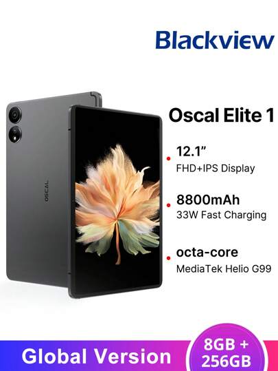 Blackview BLACKVIEW Tablet Oscal Elite1 Global Version 8GB+256GB Mediatek Helio G99 12.1-Inch Ultra-Large Display 60Hz Refresh Rate 1600 X 2560 Resolution 8800 MAh DokeOS_P 4.0 Based On Android 14