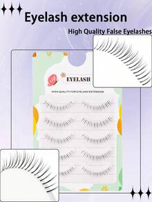 5 对自然假睫毛，轻盈，适合新娘、约会、旅行，4-8 毫米 - 自然纖長款 - 查看 4