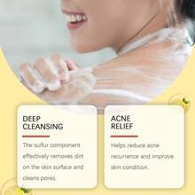 Sulfur Cleansing Body Wash Moisturizes The Body And Skin, Relieves Dryness, And Provides A Gentle, Clean And Refreshing Bath - Yellow - View 4