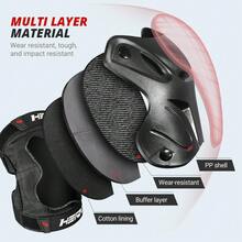 1 Motorcycle Protective Gear Motorcycle Knee And Elbow Protection Anti Fall And Anti-Collision Motorcycle Equipment Rider Knee And Elbow Protection Unisex Motorcycle Protection Accessories Essential Rider Gift For Riding - A - View 7