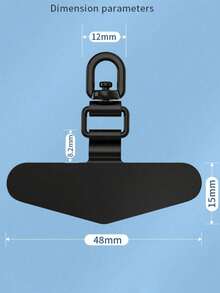 360 Degree Rotatable Stainless Steel Phone Case With Anti Drop Patch And Back Attached Soft Film That Does Not Damage The Phone - Universal Ultra-Thin Metal Hanging Rope Anchor - Multicolor - View 3