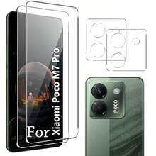 【2+2 片装】9H 硬度防刮钢化玻璃屏幕保护膜，适用于小米 14T Pro/14T、POCO F8 Ultra/F8 Pro、13/13T/14C、POCO X7 Pro、POCO M7 Pro、15、红米 Note 14 4G、红米 Note 14 5G、红米 15 5G、红米 15C 4G、15T/15T Pro - 無色 - 查看 20