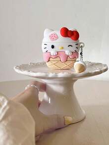 Sanrio 1 件  KT Kitty 可爱无线耳机盒保护套适用于 Apple 1/2/3/4/Pro/Pro2（不含耳机）