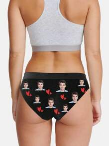 Ropa interior personalizada y exclusiva con fotos y nombres, regalo del Día de la Madre para mamá, regalo del Día de San Valentín para la novia, regalo de aniversario, regalo del Día de San Valentín, regalo para parejas, regalo de cumpleaños, regalo de boda, regalo exclusivo de aniversario, 1 pieza