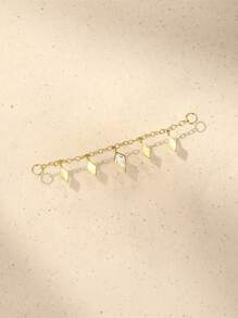 1Pc Chain Accessories 925 Sterling Silver Earring For Women Vintage Geometric Chain Minimalist Gift For Her Wedding Party Fine Jewelry