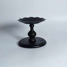 Vintage European-Style Roman Column Candle Holder, Matte Black Iron Candlestick, Romantic Candlelight Dinner Table Decoration, Wedding Decor