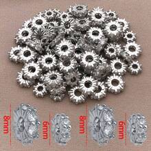 2/4/6 piezas Espaciador de cuentas de circonita cúbica de bronce con baño de oro verdadero de 18K, cuentas sueltas redondas planas con strass para bricolaje para encontrar joyas, hacer joyas, accesorios de moda y regalos creativos de 6/8mm