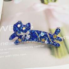 Niedliche kleine Katzen Broschen, hochwertige handgefertigte Kristall Paar-Anstecknadeln, personalisiertes Design Corsagen, Kleidungszubehör