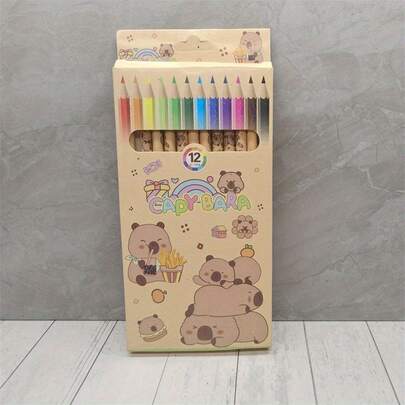 12pcs/24pcs Colored Pencil Set, Suitable For Artists And Students - 0.5mm Lead - Great For Art Drawing And Writing, Sketching And Note Taking, Coloring, School Office Artist Painting Sketching Supplies