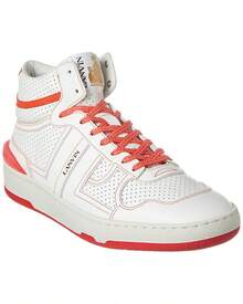 LANVIN Clay Leather High-Top Sneaker - trắng - Xem 1