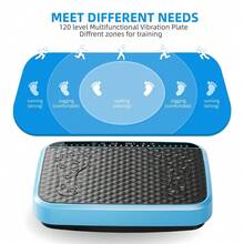 Vibration Plate Exercise Machine, Whole Body Fitness Platform For Lymphatic Drainage, Vibrating Shaker Board With 120 Speed Levels, Weight Loss And Fat Burner Workout Equipment For Women And Menwhite - Blue - View 5