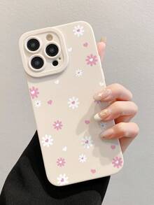 Flower Chrysanthemum Pattern Painted Lightweight Shockproof Phone Case Compatible With IPhone Compatible With Samsung Compatible With Xiaomi 11/12Pro/12/12X/13Pro/14Pro/15Pro/X3pro/ Compatible With Redmi 10/9/Note9/12c/Note11pro/Note8Pro/9C/9a, Stylish And Protective Phone Cover Waterproof Anti-Fall Scratch Resistant, International Version, Not The Domestic Version - Multicolor - View 6