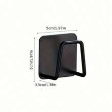 1pc Random Color, 1 Piece Kitchen Sink Stainless Steel Sponge Holder - No Drilling Required, Wall-Mounted Design With Double Hooks, Perfect For Sponges And Gadgets, Keeps The Surface Clean, Sponges For Washing Dishes