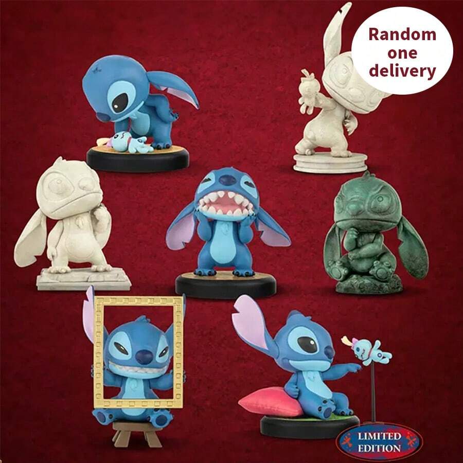 Stitch Art Gallery Scene Blind Box, Merchandise, Lilo & Stitch's Stitch, Super - Cute Scene Pendant, Anime - Themed Collectible Item - Multicolor - View 1