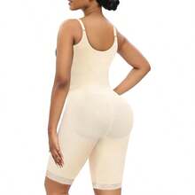Fajas Colombianas Moldeadoras Shapewear Tummy Control High Waisted Shorts Butt Lifting Faja Body Shaper Bodysuits - Beige - View 2