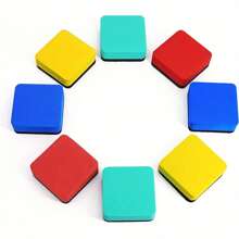 24pcs Colored Whiteboard Dry Erase - 4 Vibrant Colors, 1.97 X 1.97 Inch Sponge Rubber Erasers For Classroom, Home And Office Use, School Supplies, Classroom Erasers