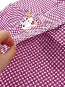 1/2 piezas Delantal de bolsillo con diseño de conejo lindo - Ajustable, patrón de cuadros de conejo de dibujos animados - Resistente al aceite y los tintes, impermeable y a prueba de aceite, perfecto para cocinar y hacer tareas domésticas, adecuado para chefs, jardineros y panaderos, accesorios de cocina (1/2 piezas) - Multicolor - Ver 6
