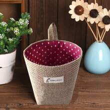 Yiuswoy 1 peça Mini Cesta de Armazenamento de Tecido de Juta, Cesta de Parede para Cozinha, Restaurante, Cesta de Armazenamento, Para Banheiro, Quarto, Sala de Estar, Dormitório, Escritório, Mesa, Artigos Diversos, Cesta de Organização, Decoração para Casa, Cesta de Presente, Cestas de Prateleira