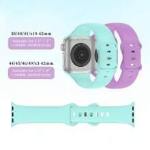 Correa de silicona deportiva compatible con bandas de de 40mm, 38mm, 41mm, 44mm, 45mm, 42mm, 49mm para mujeres y hombres, pulsera suave resistente al agua, correa de repuesto deportiva para bandas de Series 9, 8, 7, 6, 5, 4, 3, 2, 1, SE, Ultra
